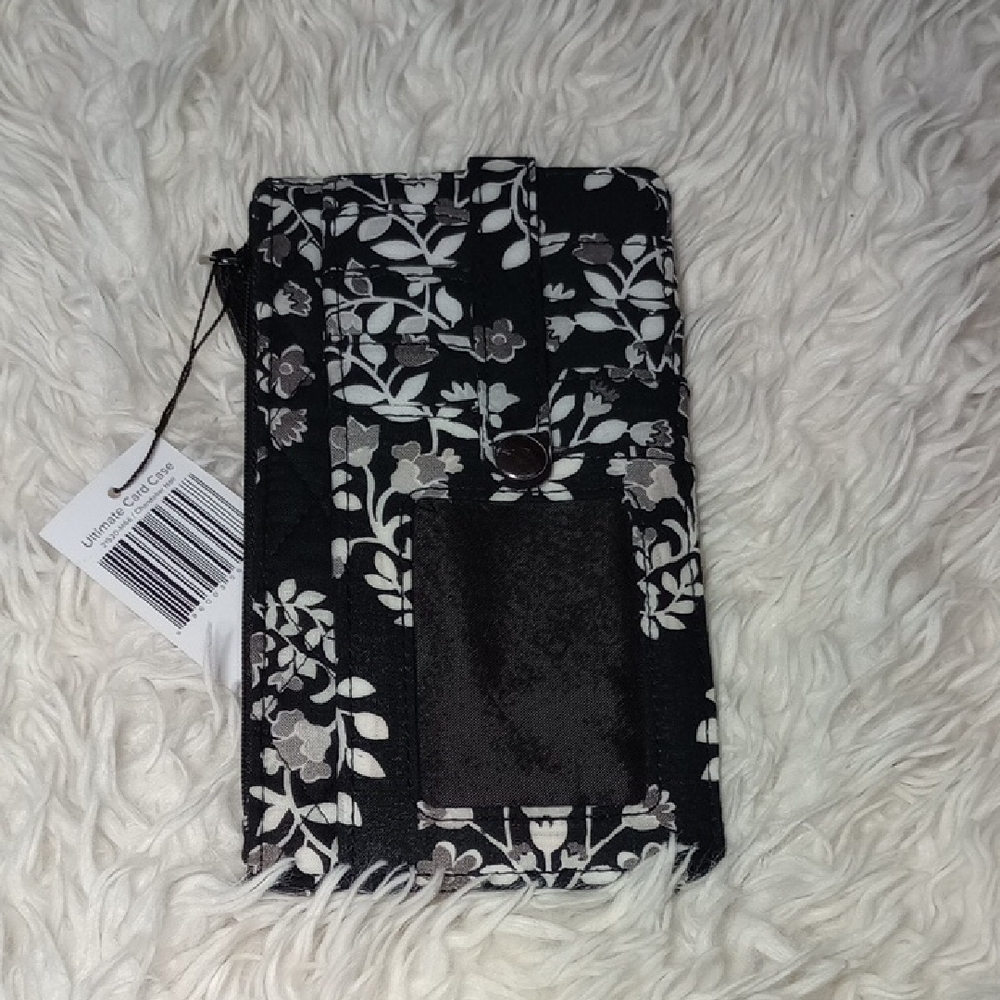 Vera Bradley Black and White Floral Wallet